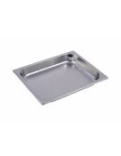 BACINELLA INOX GASTRONORM AISI 304 GN 1/2 - mm 325x265x40h - Capacità lt. 2