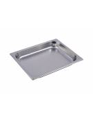 BACINELLA INOX GASTRONORM AISI 304 GN 1/2 mm 325x265xh40 lt. 21.3