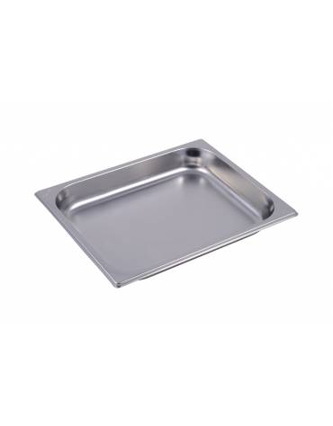 BACINELLA INOX GASTRONORM AISI 304 GN 1/2 - mm 325x265x40h - Capacità lt. 2