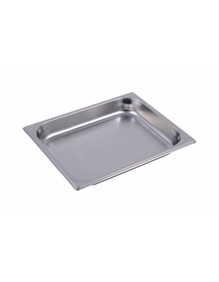 BACINELLA INOX GASTRONORM AISI 304 GN 1/2 - mm 325x265x40h - Capacità lt. 2