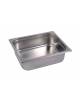 BACINELLA INOX GASTRONORM AISI 304 GN 1/2 - mm 325x265x100h - Capacità lt. 6,6