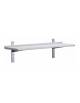 Mensola inox a parete ad un piano cm 60x40X8h