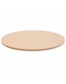Piano per tavolo tondo in legno laminato stratificato HPL per interno diametro cm 80 - colore a scelta