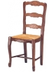 Sedia 343  in legno con seduta in paglia - 44,5x40x97h