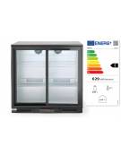 Espositore refrigerato ventilato retrobanco - controllo digitale -  201 lt. - +1∾+10 °C -  2 porte battenti - mm 900x520x900h