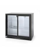 Espositore refrigerato ventilato retrobanco - controllo digitale -  201 lt. - +1∾+10 °C -  2 porte battenti - mm 900x520x900h