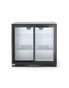 Espositore refrigerato ventilato retrobanco - controllo digitale -  201 lt. - +1∾+10 °C -  2 porte battenti - mm 900x520x900h