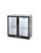 Espositore refrigerato ventilato retrobanco - controllo digitale -  201 lt. - +1∾+10 °C -  2 porte scorrevoli - mm 900x520x900h