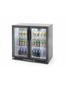 Espositore refrigerato ventilato retrobanco - controllo digitale -  201 lt. - +1∾+10 °C -  2 porte scorrevoli - mm 900x520x900h