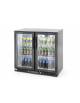 Espositore refrigerato ventilato retrobanco - Illuminazione a Led - +2∾+10 °C -  2 porte a battente - mm 900x520x900h