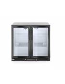 Espositore refrigerato ventilato retrobanco - controllo digitale -  201 lt. - +1∾+10 °C -  2 porte scorrevoli - mm 900x520x900h