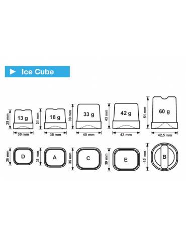 Fabbricatore produttore di ghiaccio a cubetti pieni 90Kg/24h