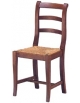 Sedia 152  in legno con seduta in paglia - cm 42,5x42,5x94h