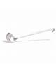 Mestolo unipezzo in acciaio inox - Diametro mm 80 - Lunghezza manico mm 320 - Capacità lt 0,12