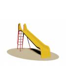 Scivolo in Resina per bambini da giardino - scala di risalita in acciaio - Da interrare - cm 395x115x240h