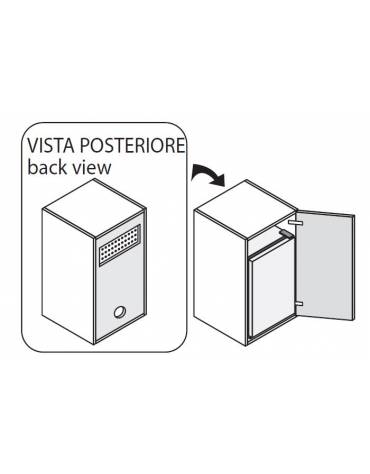 Mobile medio in legno con frigo - cm 45x46x79h