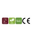 Vetrina per vino inox refrigerata rivestita in legno - 376 +376 Lt - (+ 4° C + 15° C) - mm L x P x H: 1330x613x1885