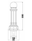 Dissuasore in acciaio inox d60