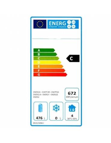 Armadio frigo professionale Lt. 600 / +2° +8°C - cm 77,7x69,5x189,5h