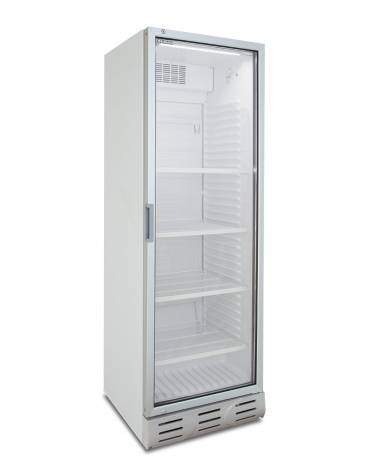 Frigo vetrina statico per bevande con agitatore di aria - capacità 382 Lt - temperatura 0°C/+10°C - mm 595x650x2000h