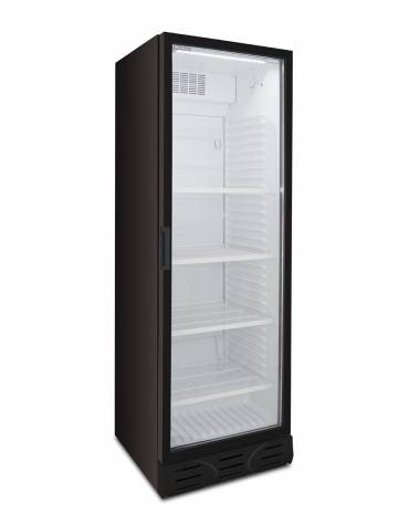 Espositore vetrina bevande verticale Lt. 390 a 2 porte con casso