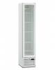 Frigo vetrina per bevande slim statico con agitatore 0°C/+10°C, capacità Lt. 160, porta a sfioro senza cornice - cm 39x47,5x188h