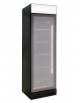 Frigo vetrina per bevande colore nera con cassonetto luminoso 0°C/+10°C - Lt 382 - Porta a sfioro senza cornice - cm 59,5x65x197