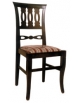 Sedia in legno classica imbottita colore noce - cm 43x45x94h