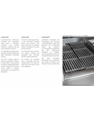 Acqua grill elettrico su mobile chiuso cm 40x73x87h