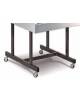 Carrello per vetrina refrigerato lunghezza cm 197,2 - N° 2 Ruote con freno e N° 2 Ruote senza freno