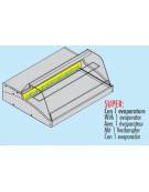 Vetrina espositiva refrigerata con vetro curvo +2 / +4°C - Luce interna a Led - mm 756x939x530H