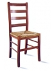 Sedia 116  in legno con seduta in vera paglia - cm 43,5x36x5x96h