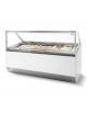 Vetrina gelato professionale ventilata -20/+3°C - N° 24 gusti vaschette lt 5-Vetri curvi o dritti-cm 218,3x104,8x130,6h