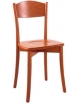 Sedia il legno di faggio con seduta in massello - cm 41,5x39x86h