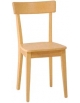 Sedia in legno di faggio con seduta in massello - cm 40x42,5x86h