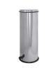 Pattumiera alta inox - Lt 40 - Apertura a pedale - Ø cm 32x75
