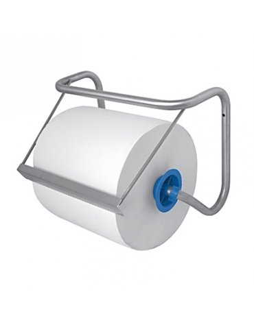 Distributore a muro di Carta asciugamani in rotolo in acciaio Inox - Peso kg 1 - cm 38x17x26h