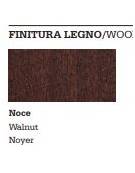 Poltrona visitatore con braccioli e base in legno - cm 64x69x86h