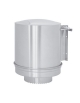Portarotolo inox carta verticale a muro - Ø cm 25x32