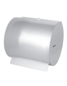 Portarotolo Carta orizzontale a muro realizzato in acciaio Inox - cm  Ø30x33h