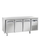 Tavolo refrigerato 3 porte, in acciaio inox AISi 304, refrigerazione ventilata - cm 179.5x70x86h