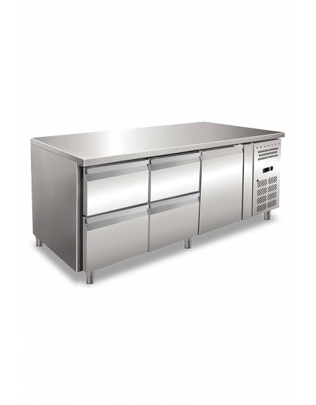 Tavolo refrigerato 2 Porte positivo cm 136x70x85h