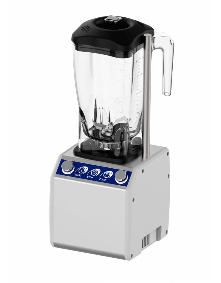 FRULLATORE BLENDER 2 LITRI CON BICCHIERE QUADRATO CON VARIATORE DI  VELOCITA' - POTENZA WATT 750 - VELOCITA' 24.000 RPM- Attrezza