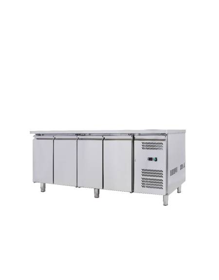 Tavolo refrigerato negativo 4 porte cm. 223x70x85h