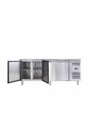 Tavolo refrigerato negativo 4 porte cm. 223x70x85h