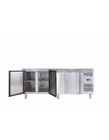 Tavolo refrigerato negativo 4 porte cm. 223x70x85h