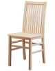 Sedia Tavoletta in legno di faggio con sedile listelle in legno - cm 40x40x91h