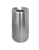 Gettacarta auto- estinguente Antifuoco Certificato CNPP in acciaio inox satinato-Capacità Lt 90-Dimensioni Ø cm 40x75h