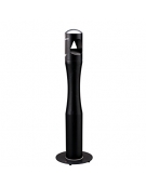 Posacenere a colonna in acciaio verniciato nero - Ø 30x101