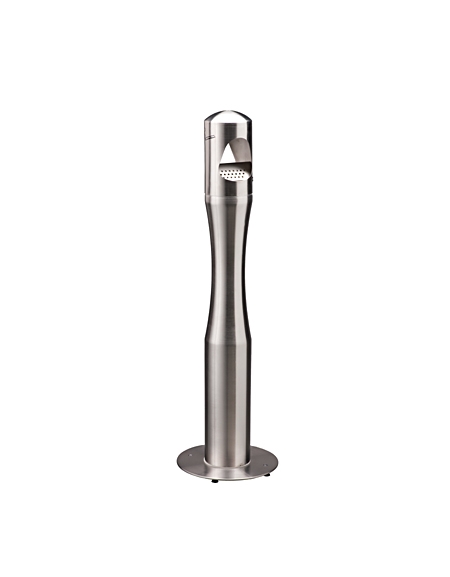 Posacenere a colonna in acciaio inox - Ø 30x101